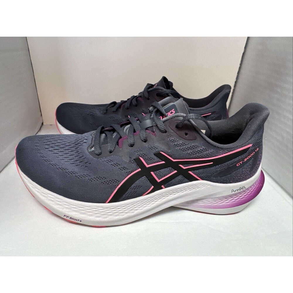 Asics GT-2000 12 Women’s size 9.5 Wide Navy Pink Running Shoes